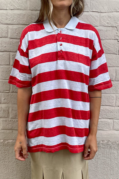 1980s Deadstock Stripe Polo