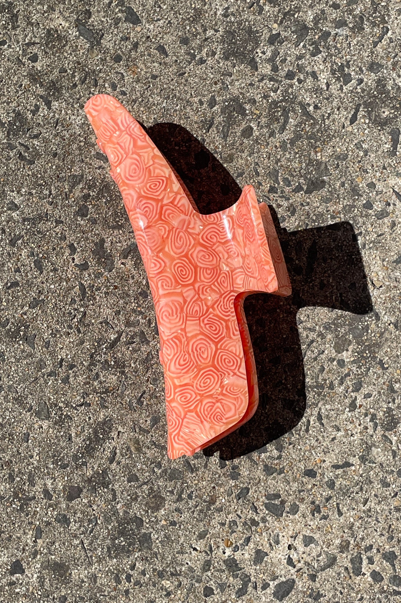 Coral Murano Style Claw