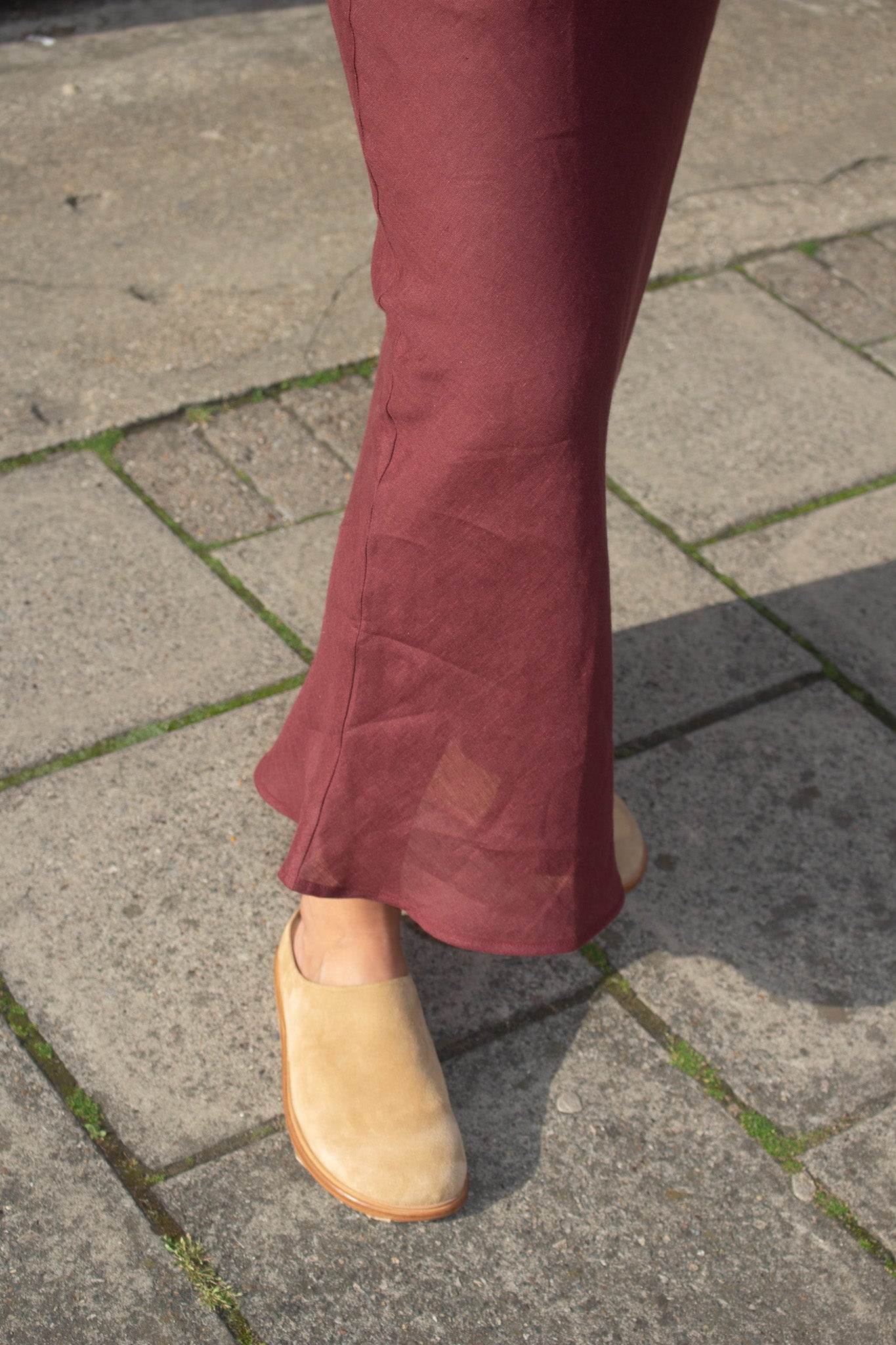 Baserange Burgundy Dydine Skirt