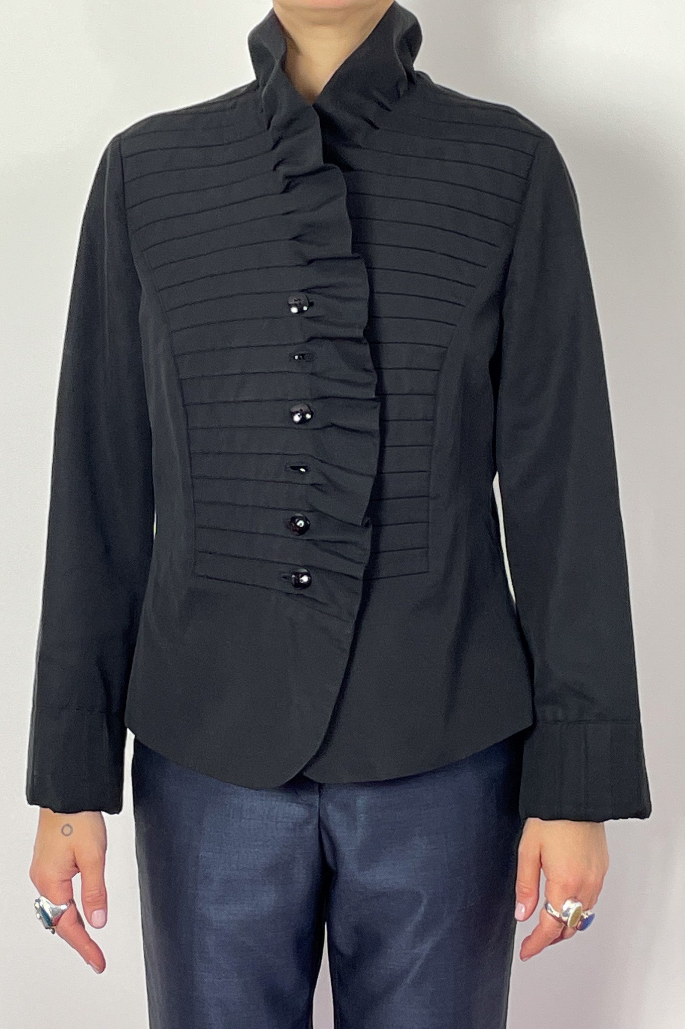 Armani Ruffle Collar Jacket