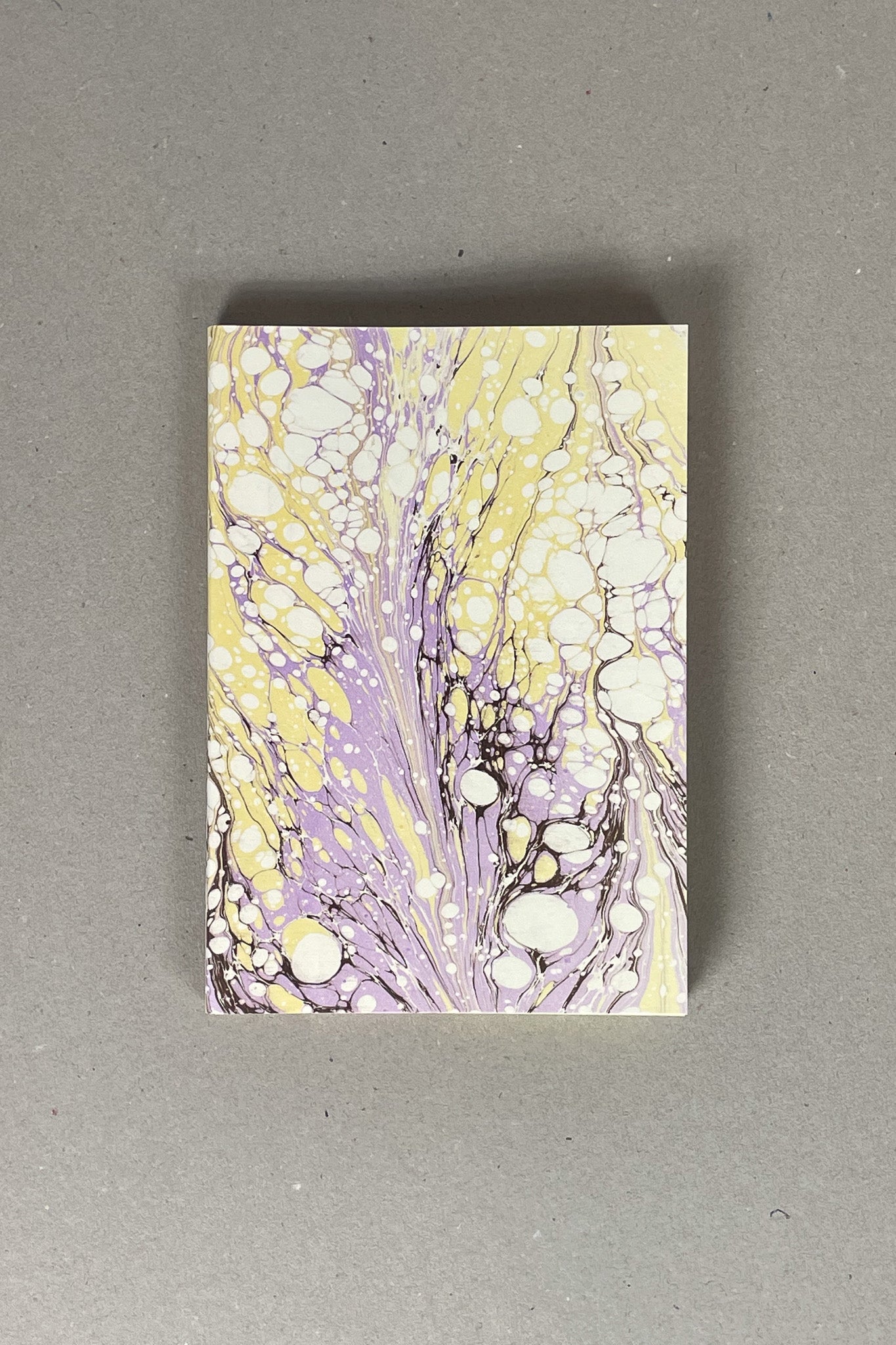 Purple Marbled Notebook - Handmade in Italy
