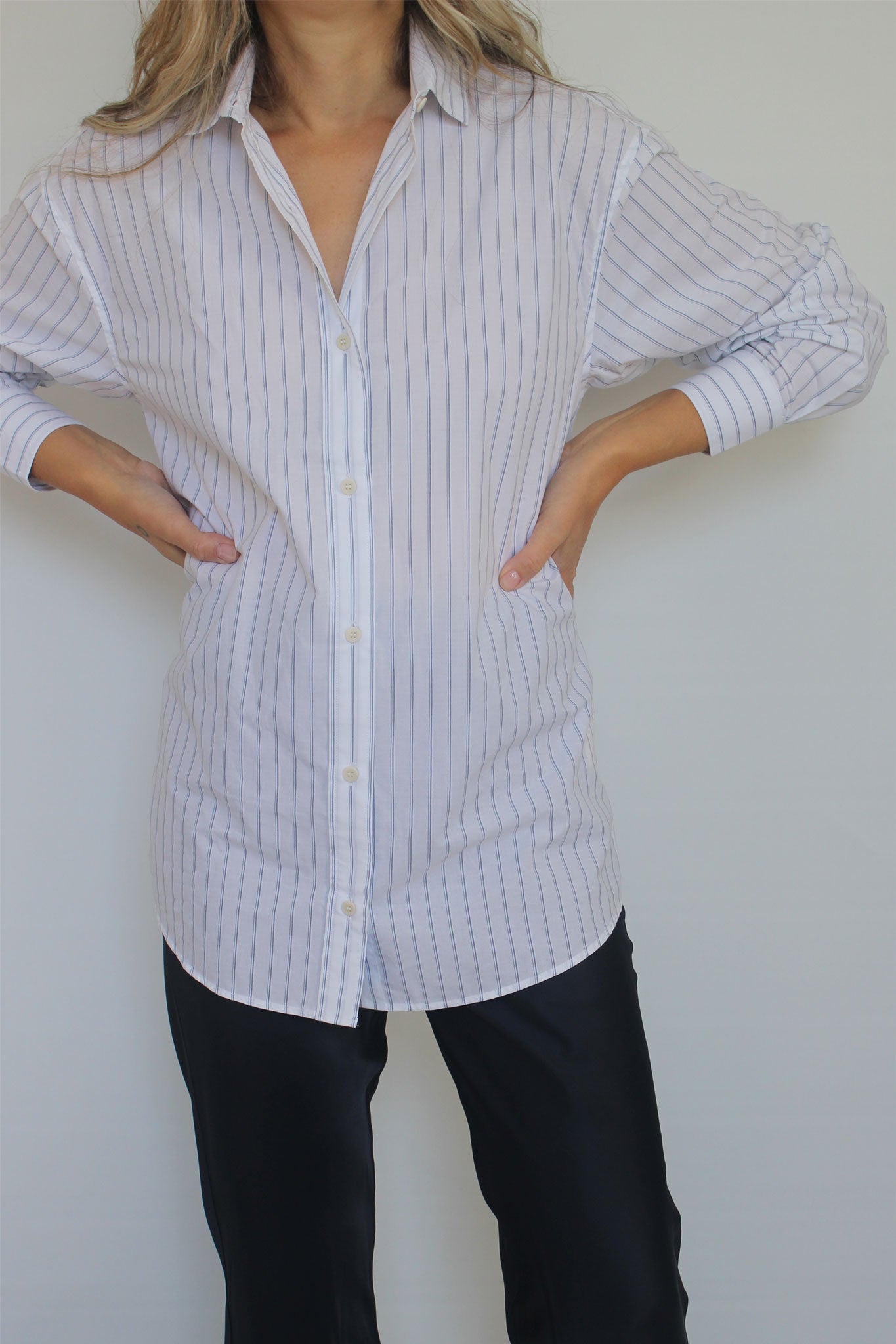 Baserange Ole Shirt - White & Blue