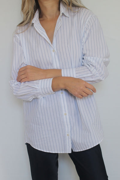 Baserange Ole Shirt - White & Blue