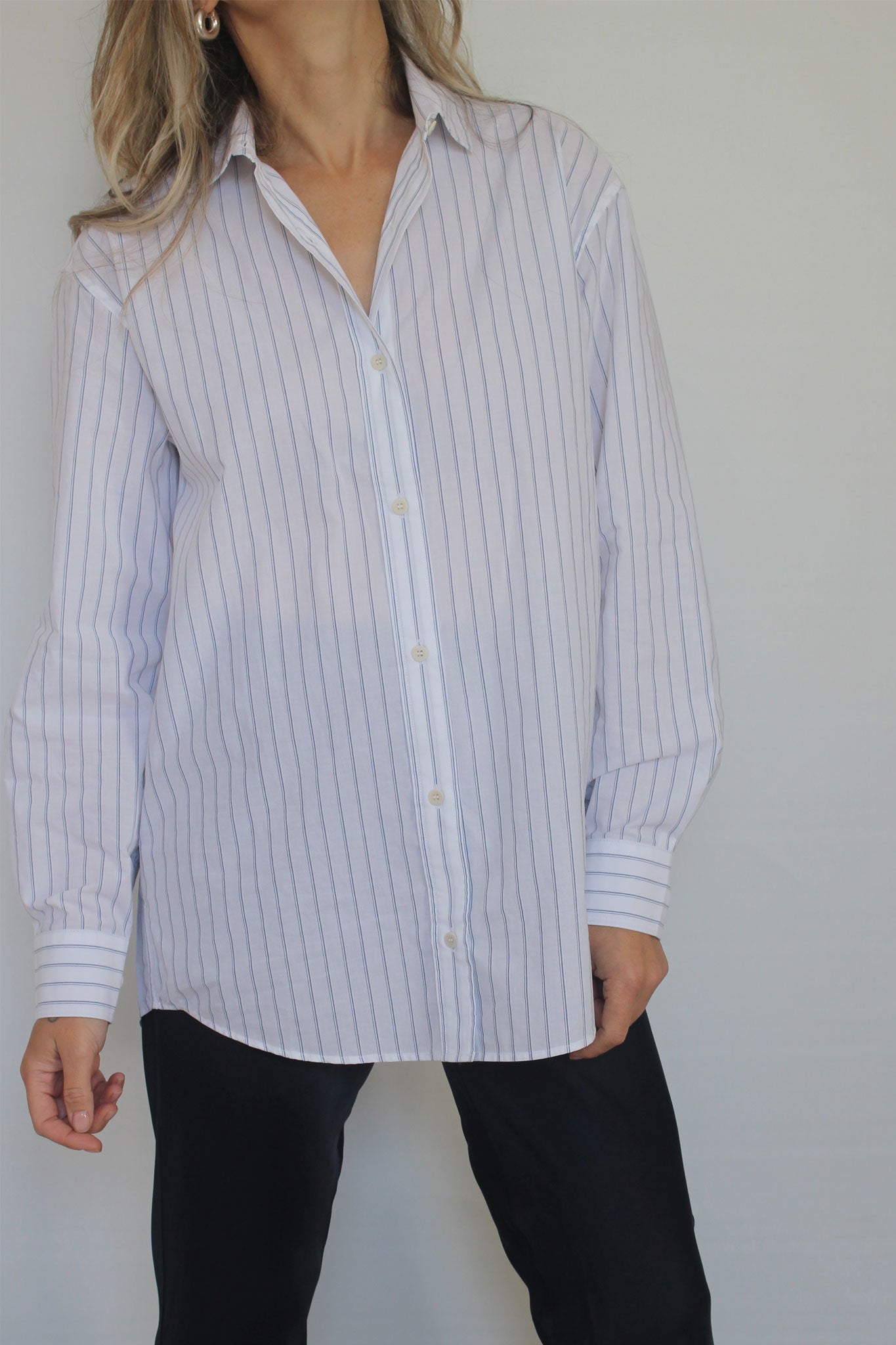 Baserange Ole Shirt - White & Blue