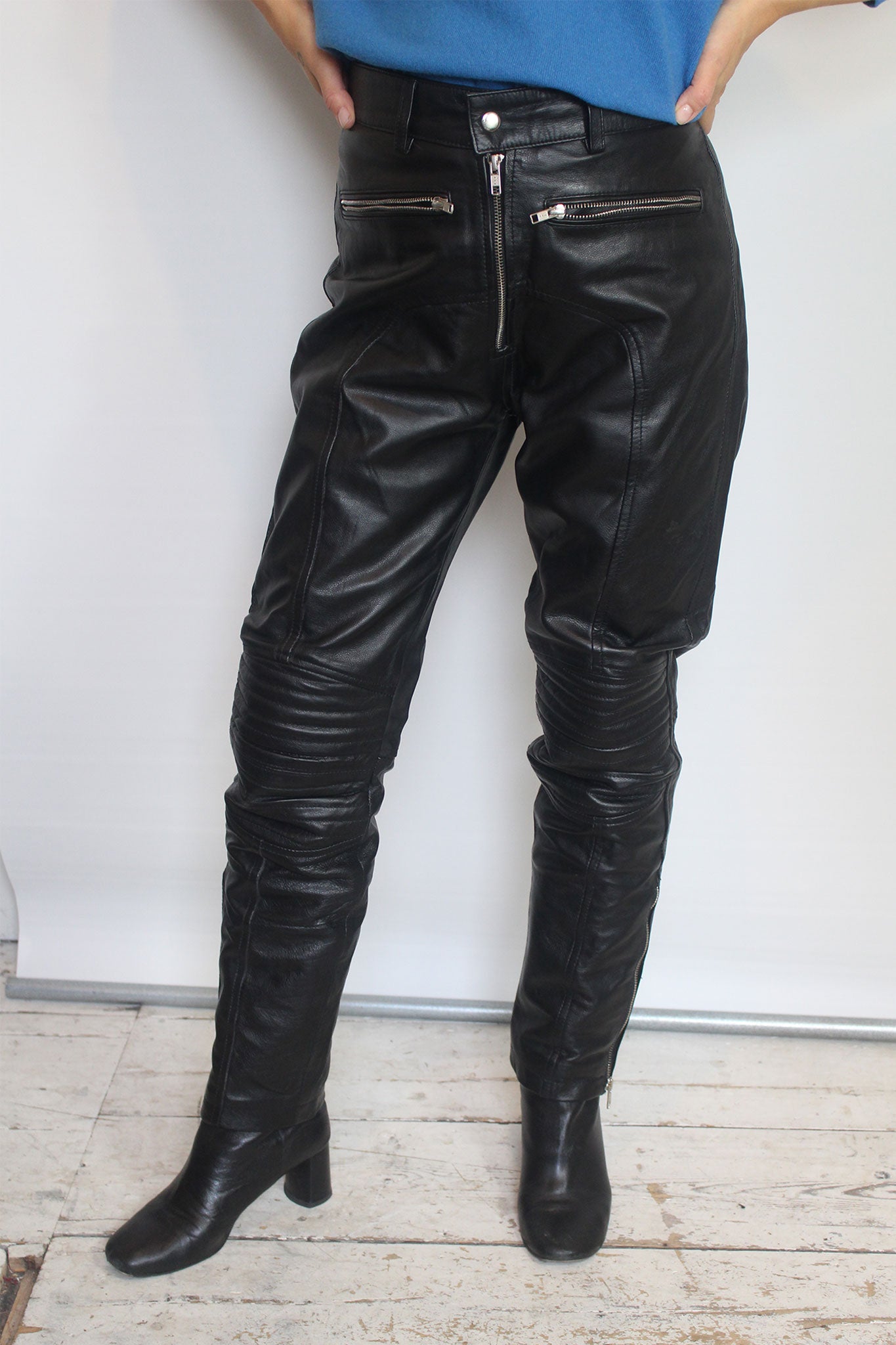 Leather Motorcycle Trousers