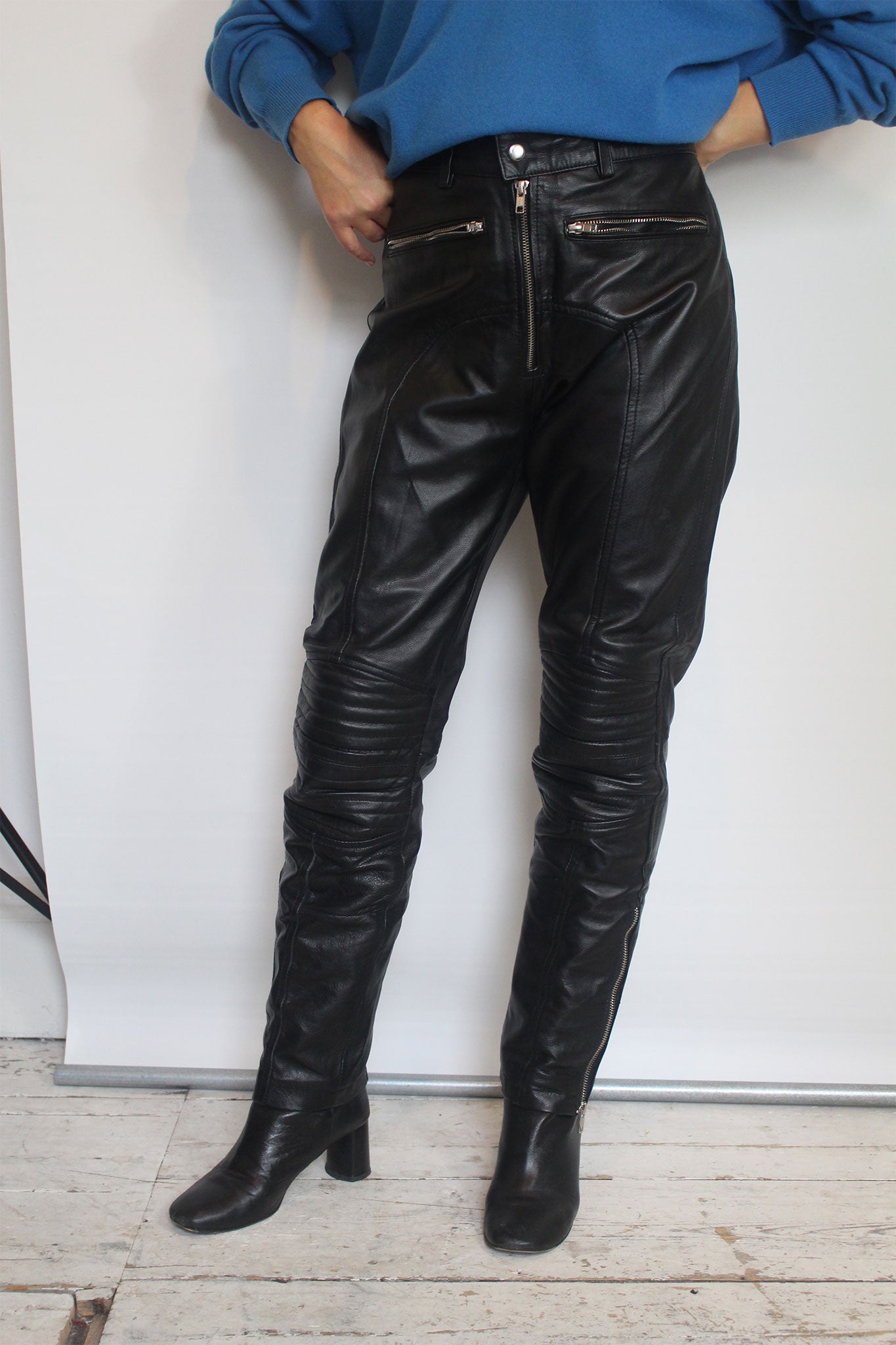 Leather Motorcycle Trousers