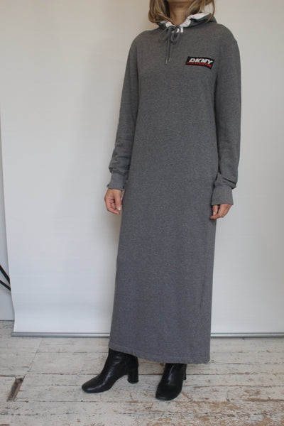 1990s DKNY Hooded Dress