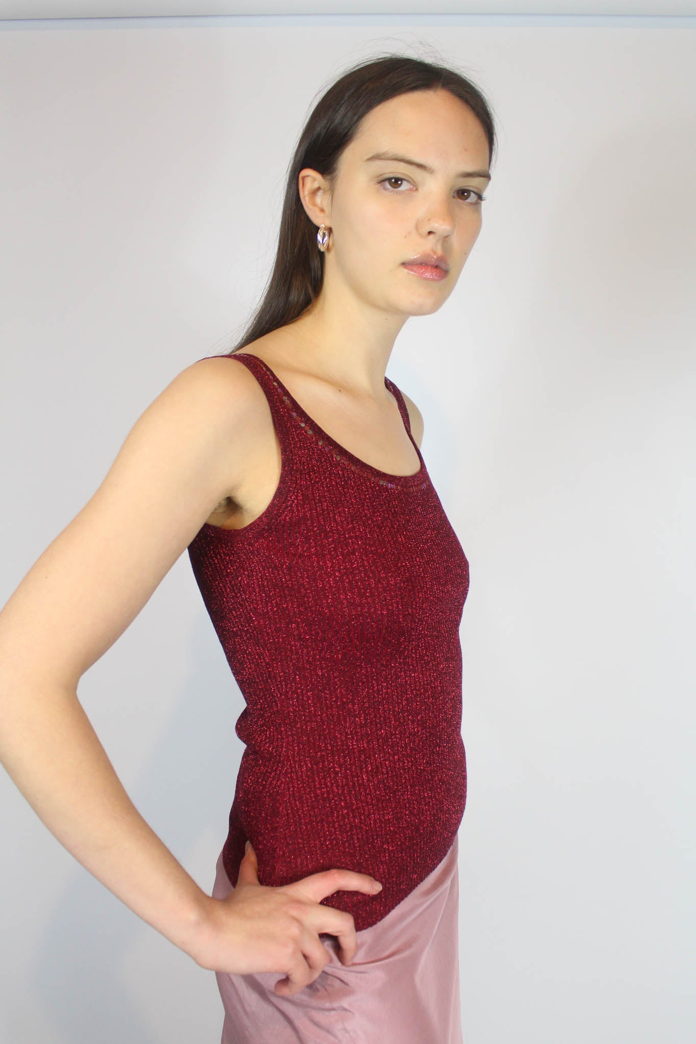 Lamé Knitted Vest