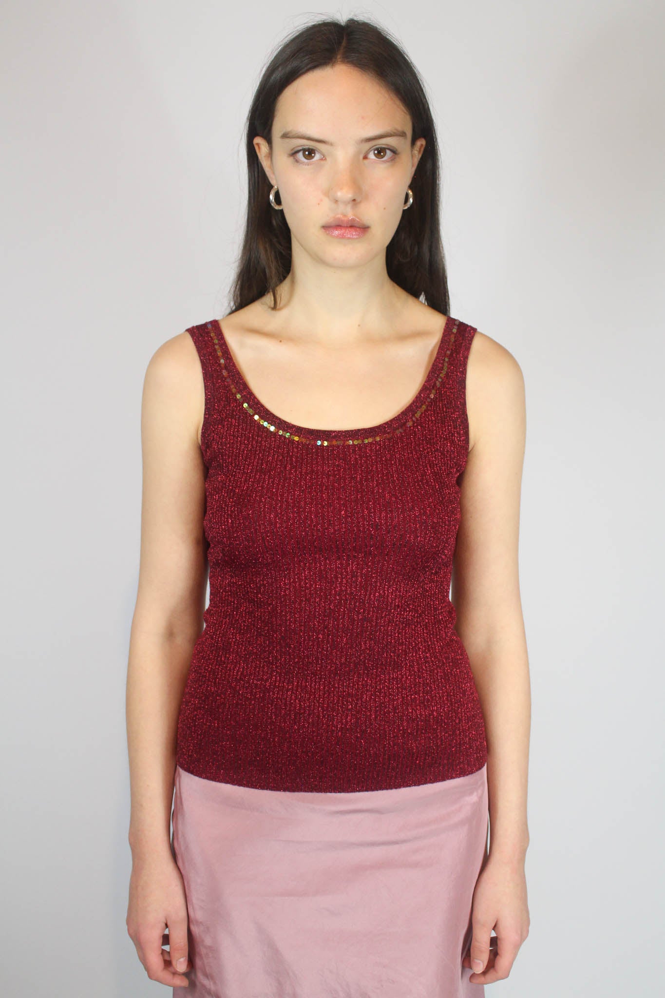 Lamé Knitted Vest