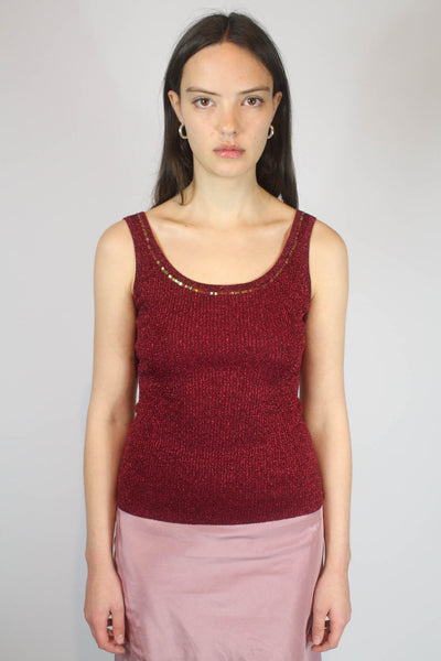 Lamé Knitted Vest