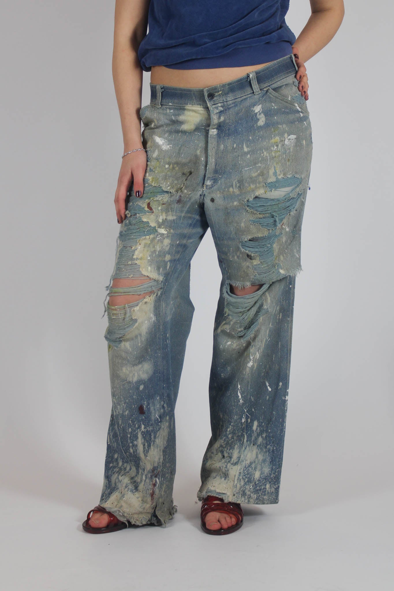 ARCHIVE SALE ITEM Distressed Levi Baggy Jeans