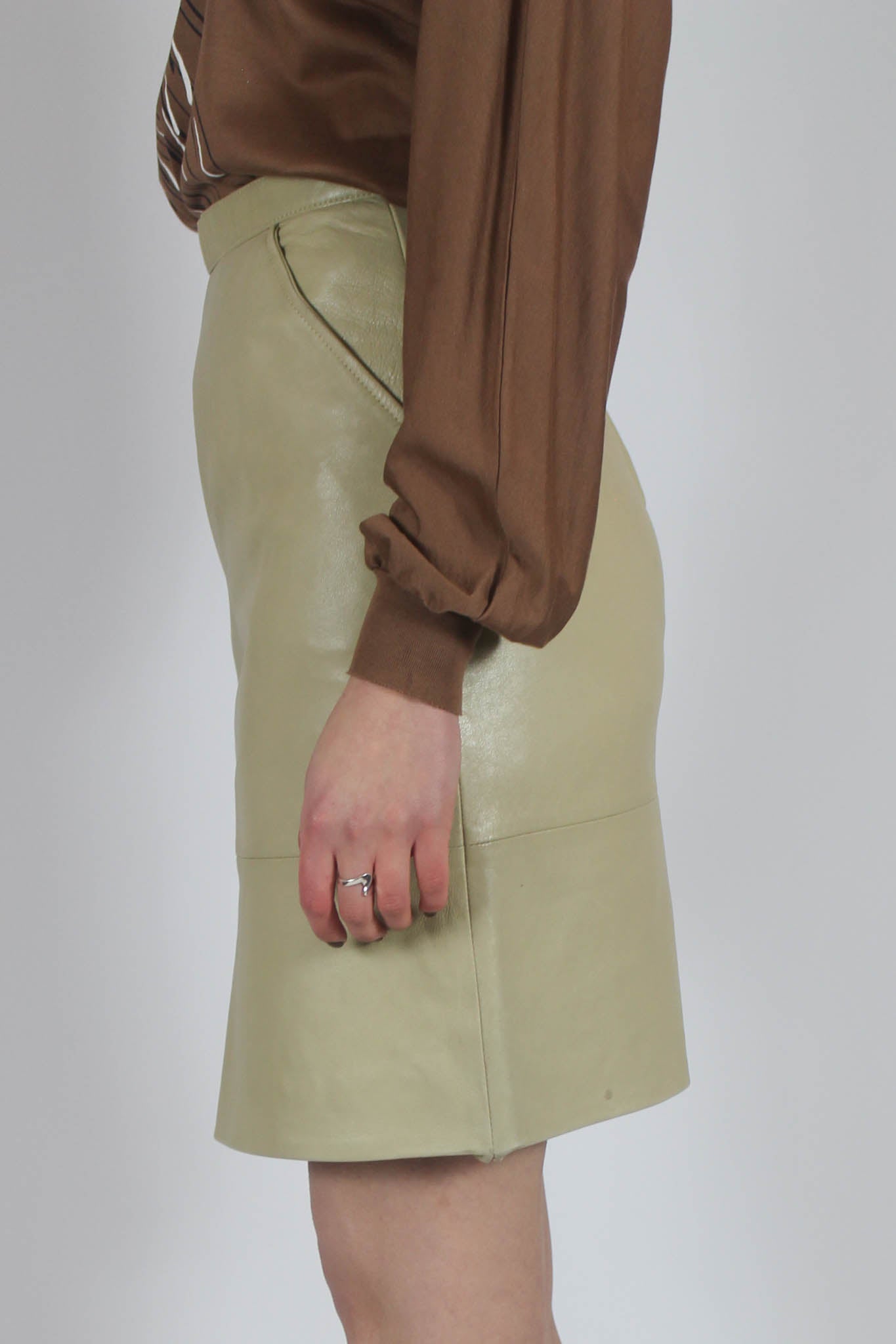 ARCHIVE SALE ITEM Leather Pencil Skirt