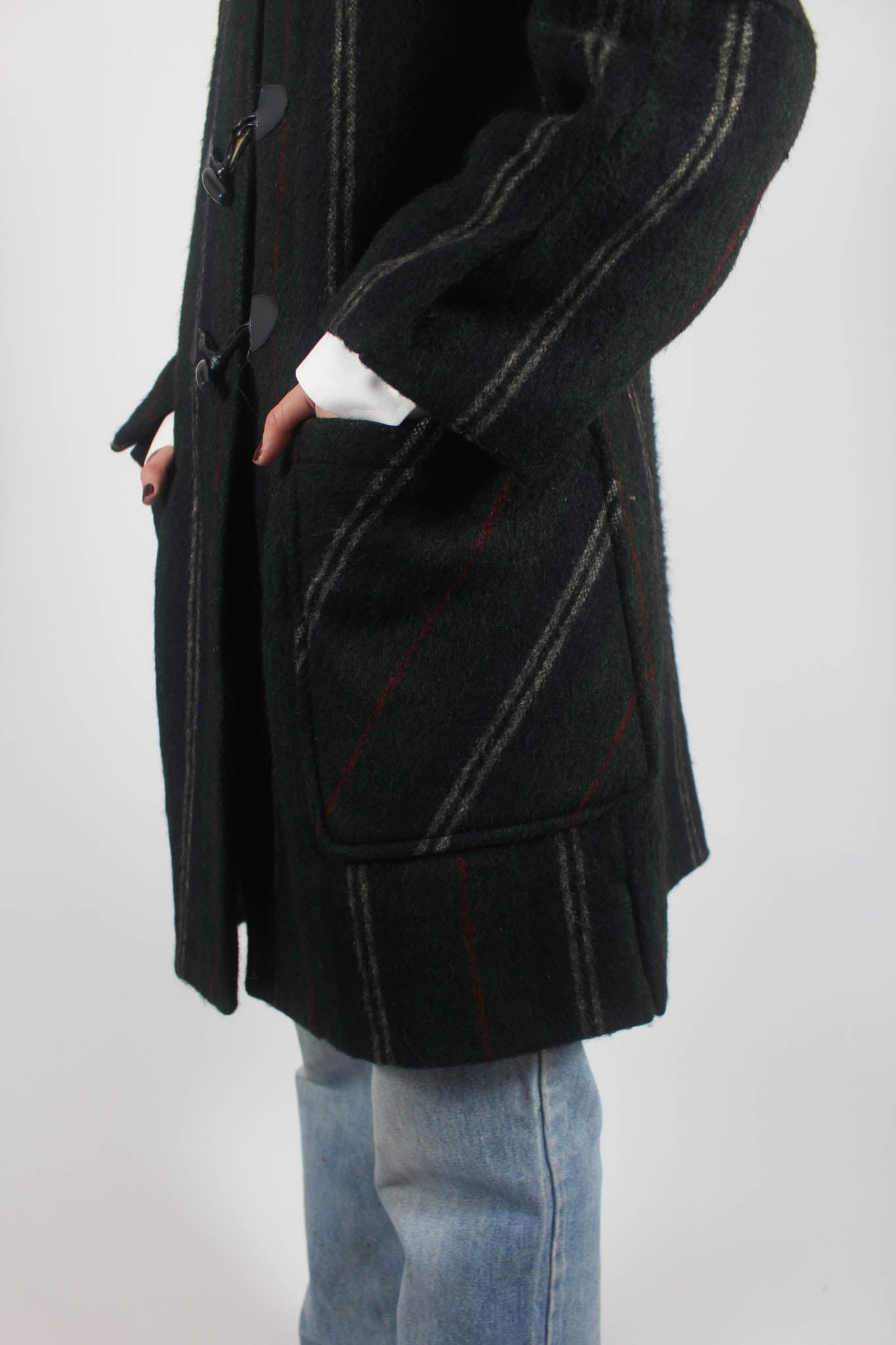 Italian Striped Blanket Coat