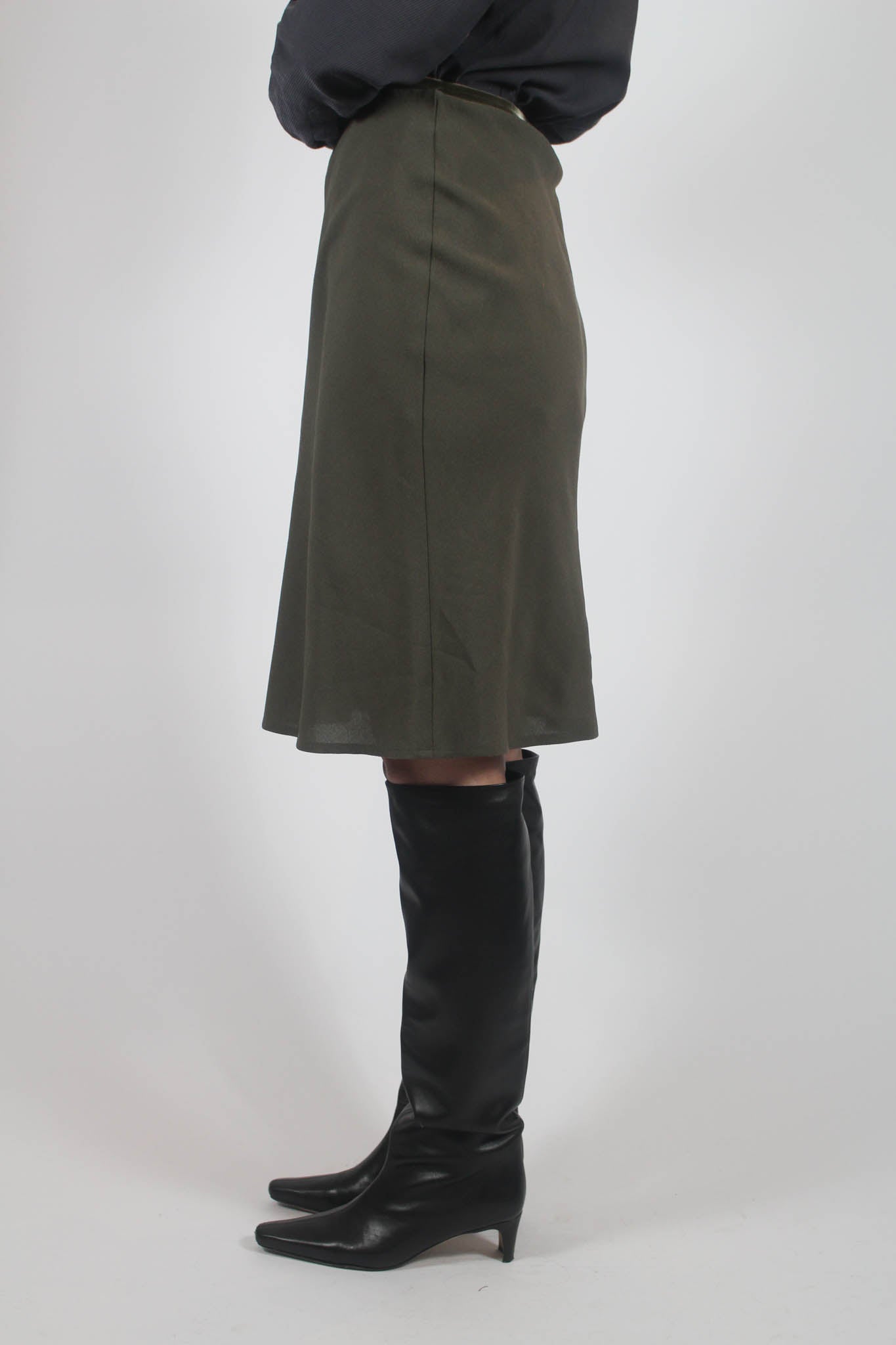 Benetton Khaki Skirt