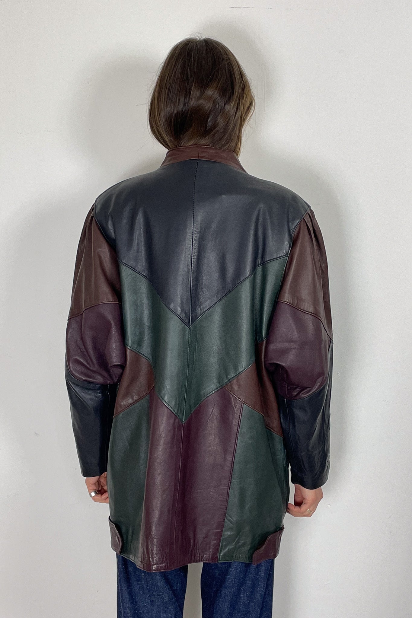 1980s Panelled Leather Jacket