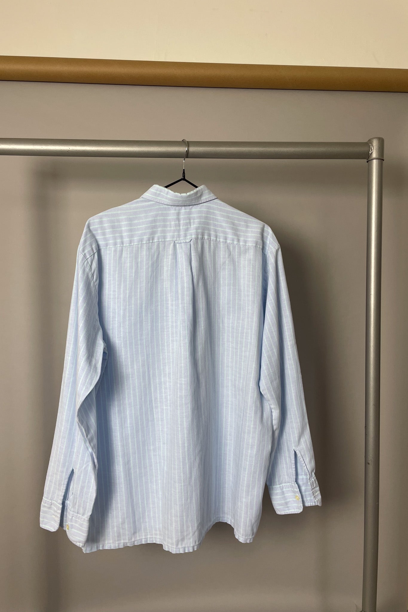 Vintage Green and Blue Pinstripe Shirt