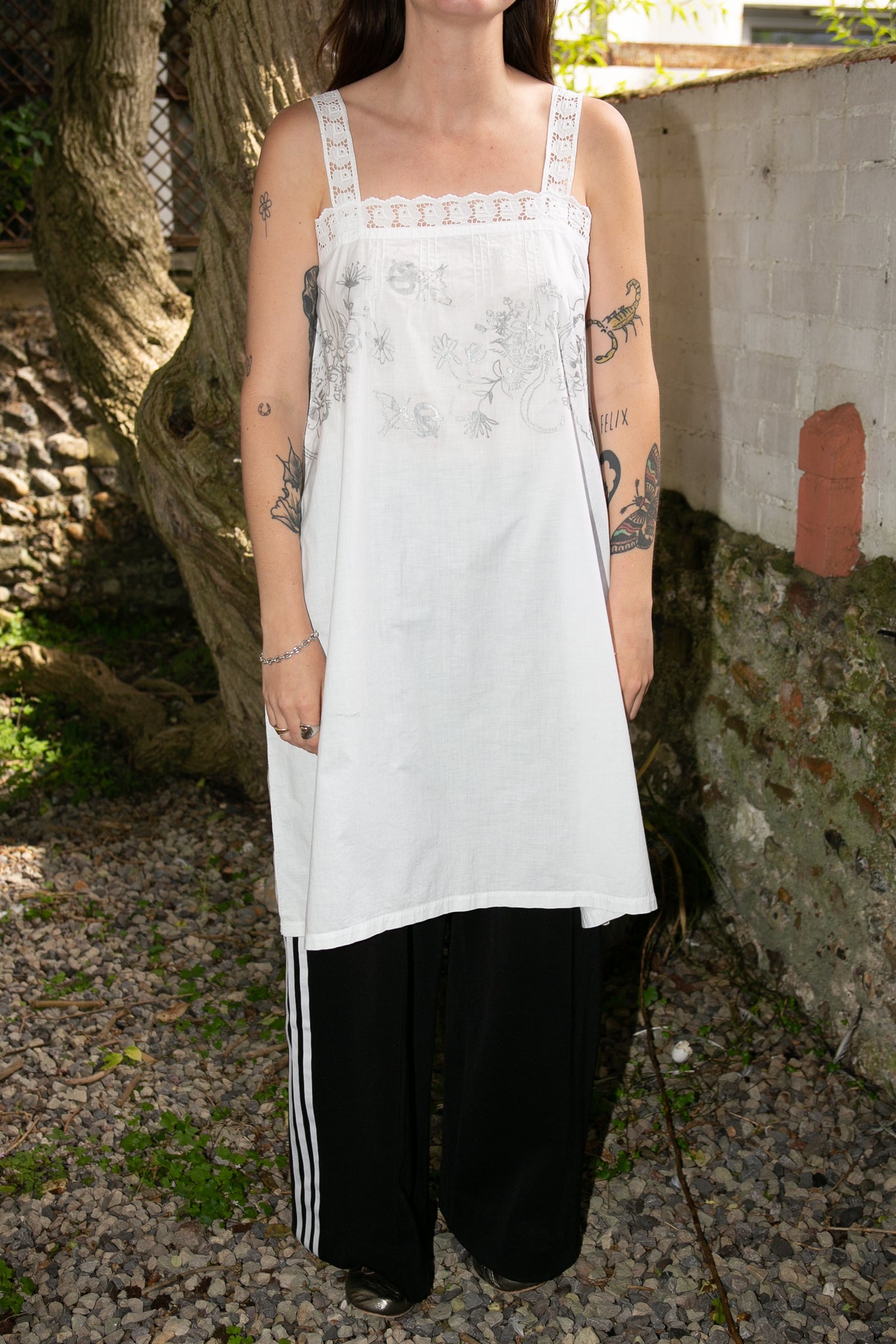 Rabbit x Wolf & Gypsy Vintage Hand Screened Antique Gown