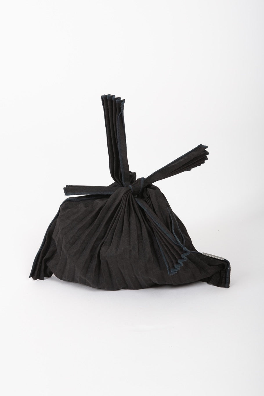 Black Mini Pleco Pleated Bag