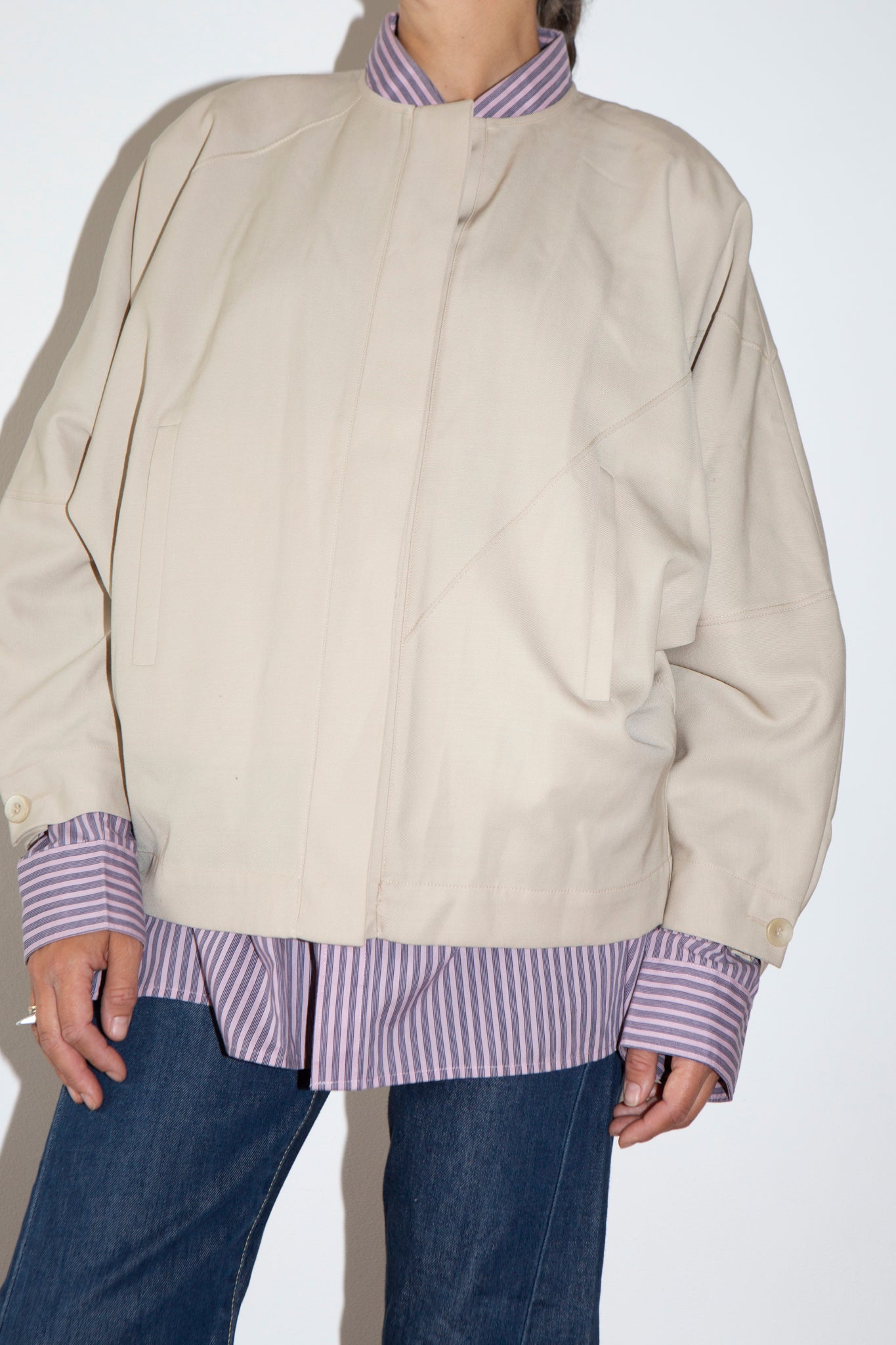 Krizia Poi Wool Bomber