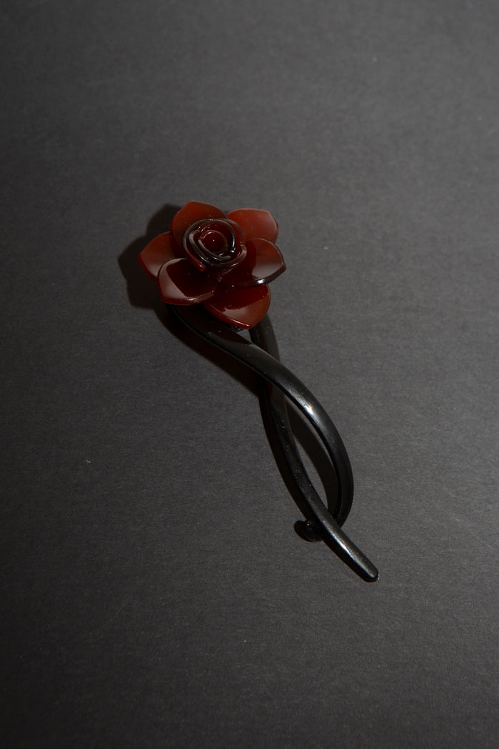 Toffee Rose Hair Pin