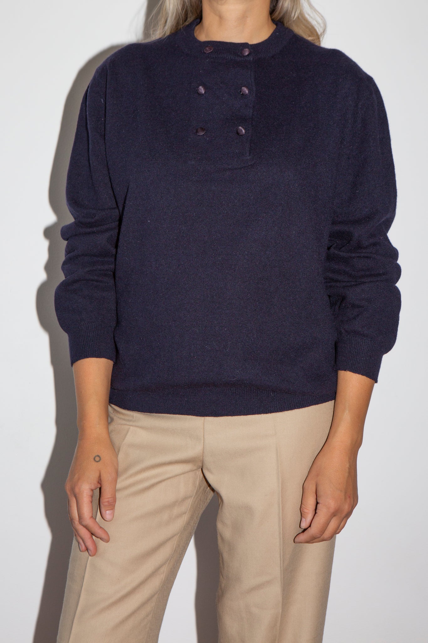 Cashmere Double Breasted Knit