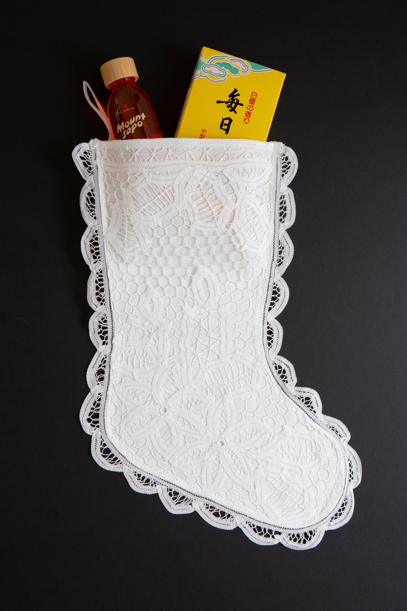 Lace Christmas Stocking