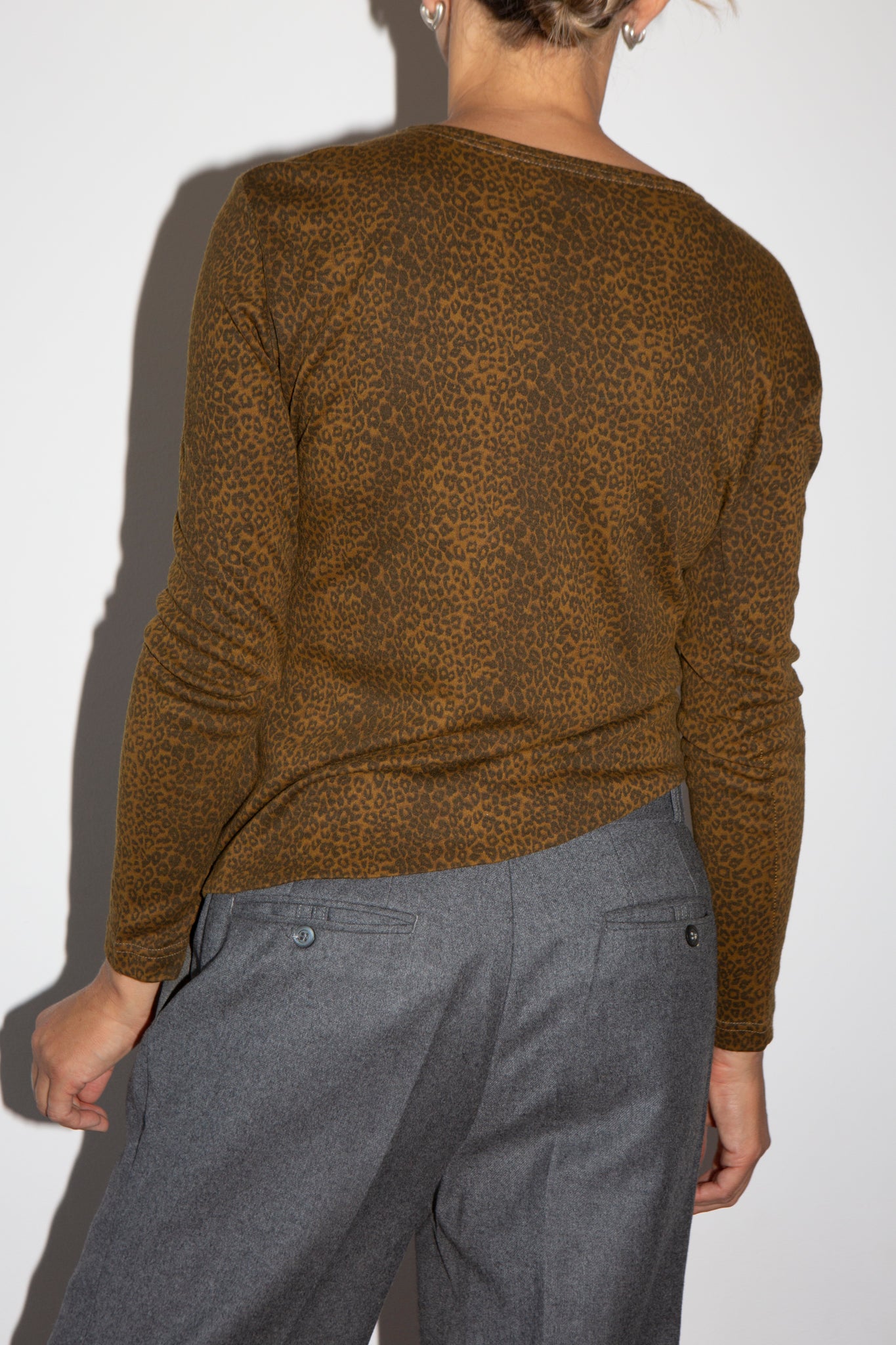 Leopard Twist Top