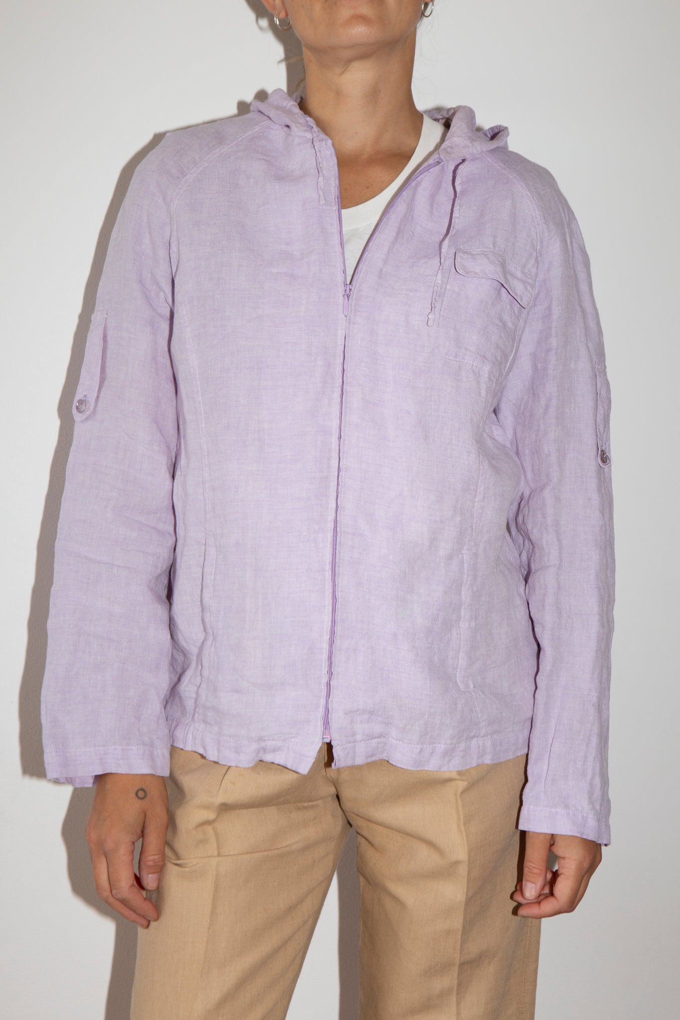 Linen Hooded Jacket