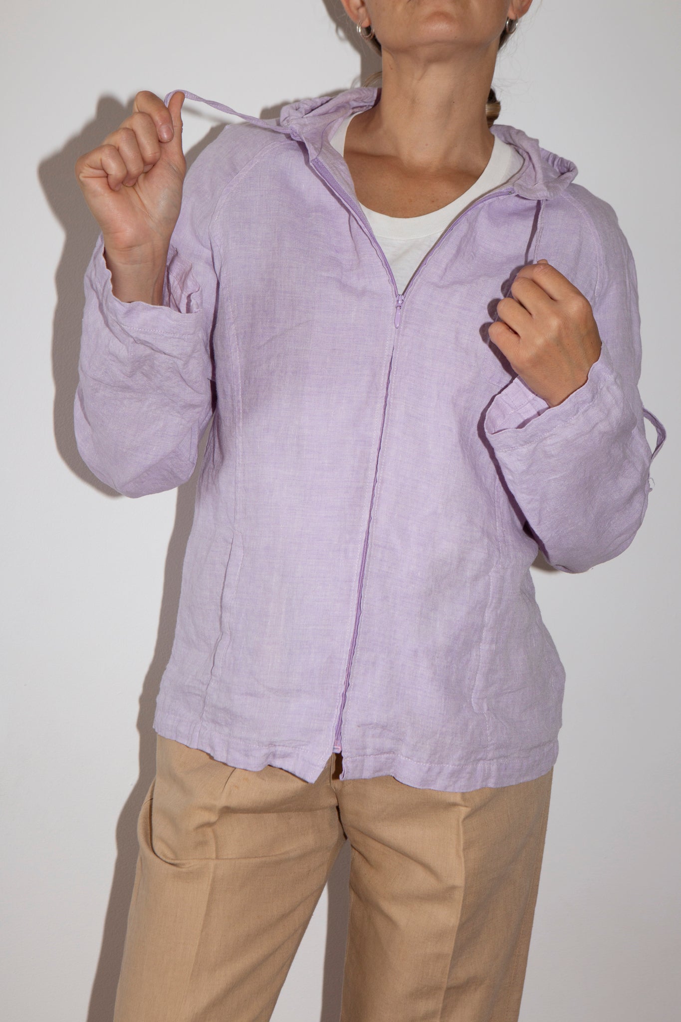 Linen Hooded Jacket