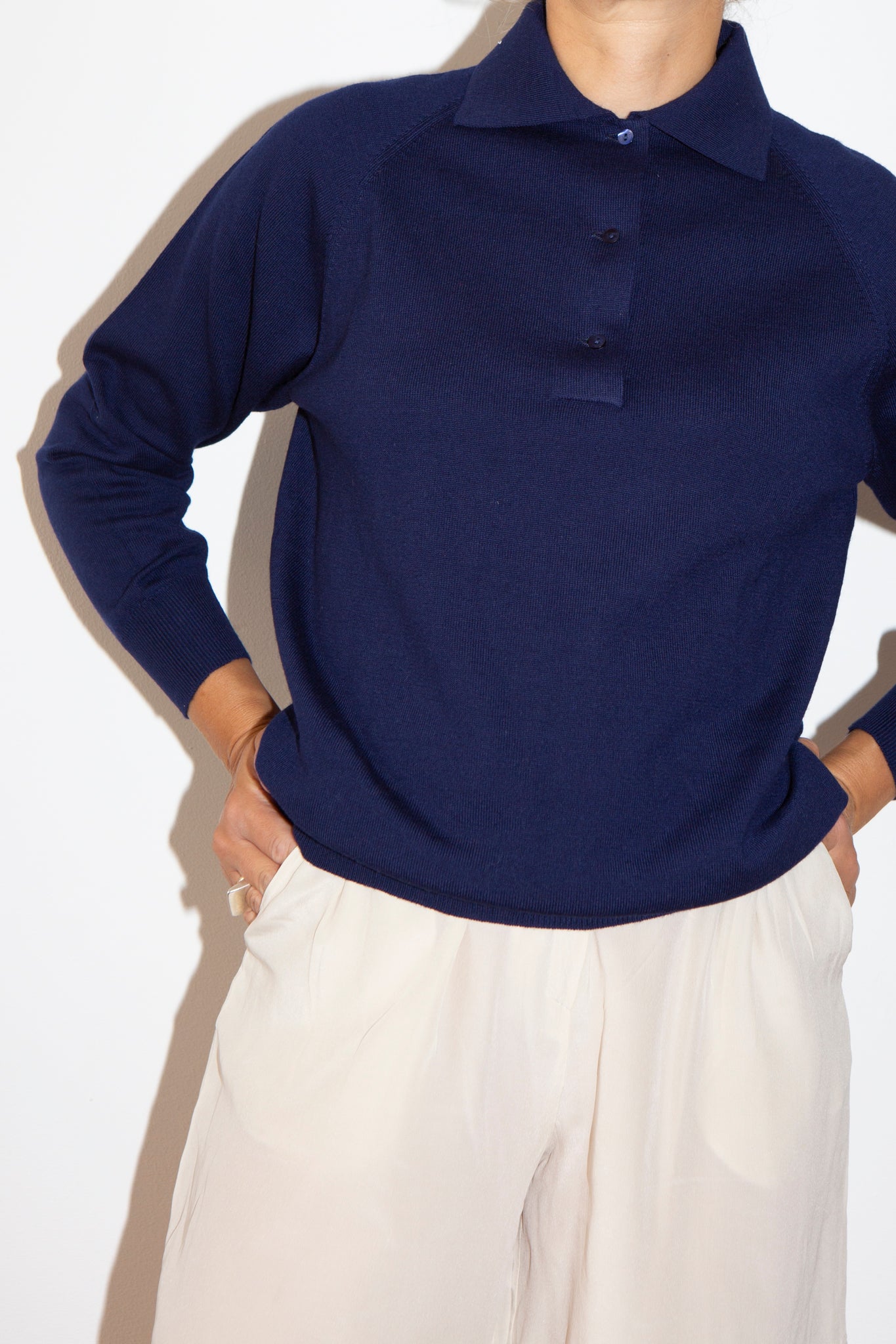 Italian Deadstock Fine Wool Polo