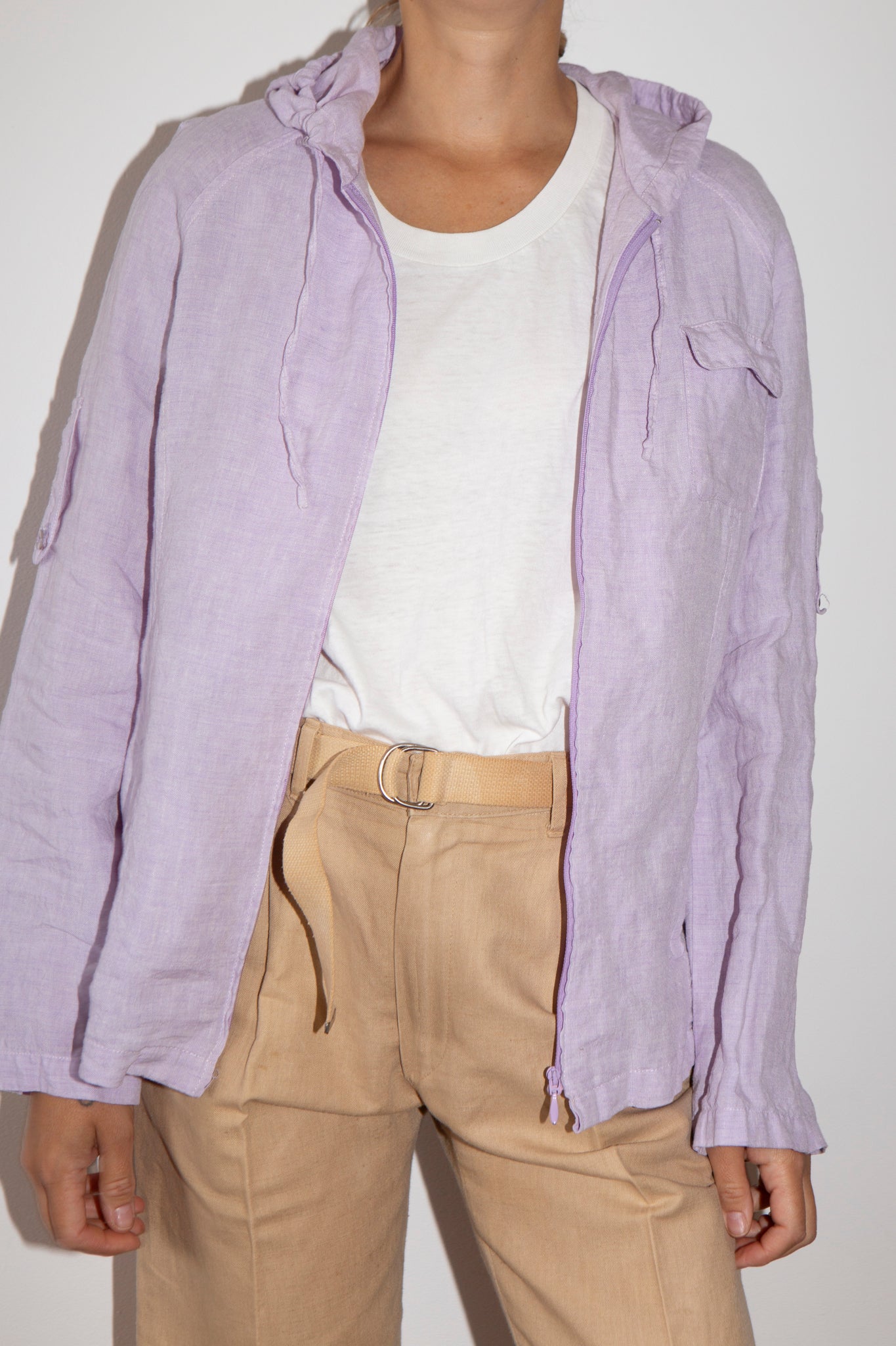 Linen Hooded Jacket