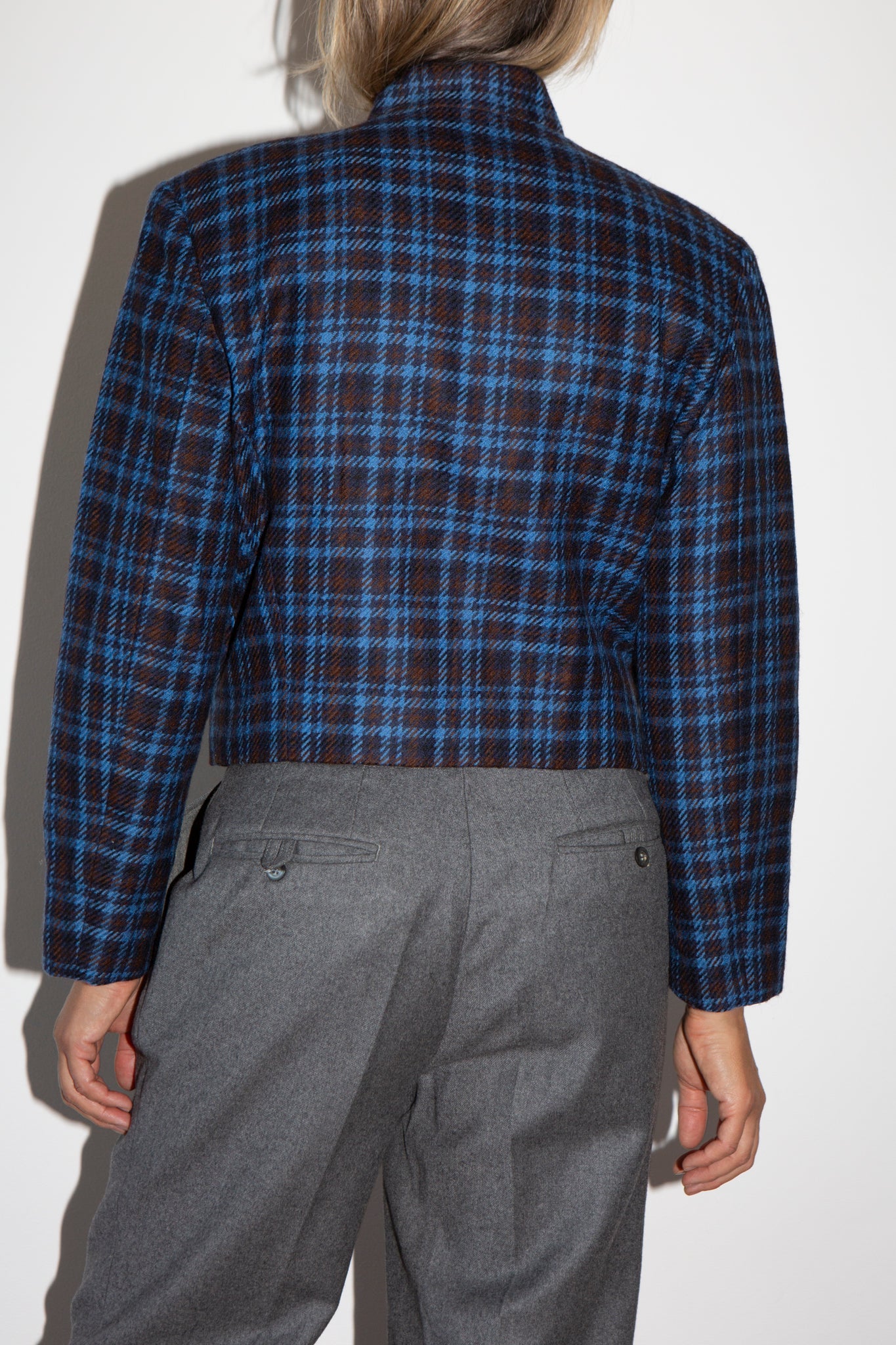 Tartan Cacharel Cropped Jacket