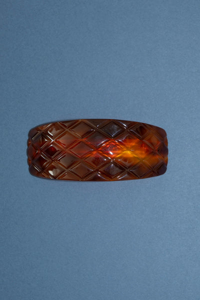 Tortoiseshell Quilted Barrette