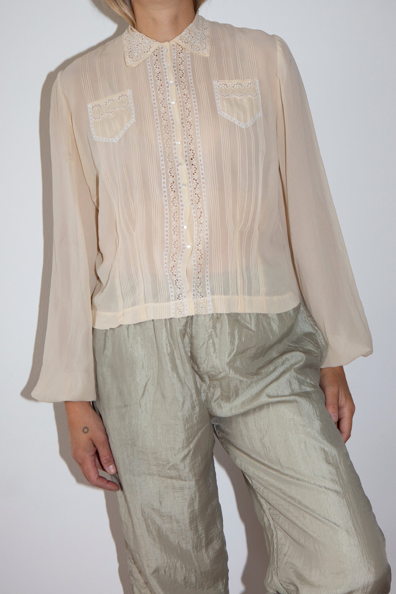 1930s I.magin & Co Silk Blouse