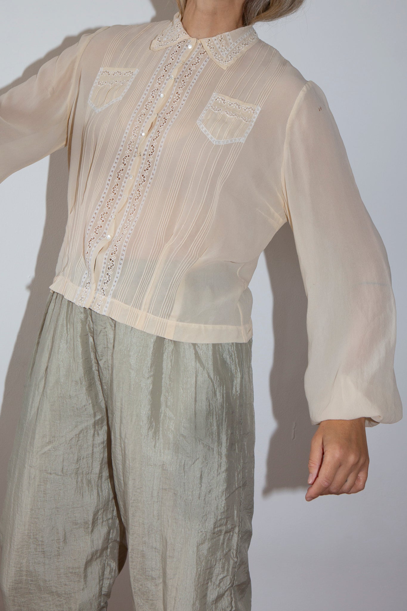 1930s I.magin & Co Silk Blouse
