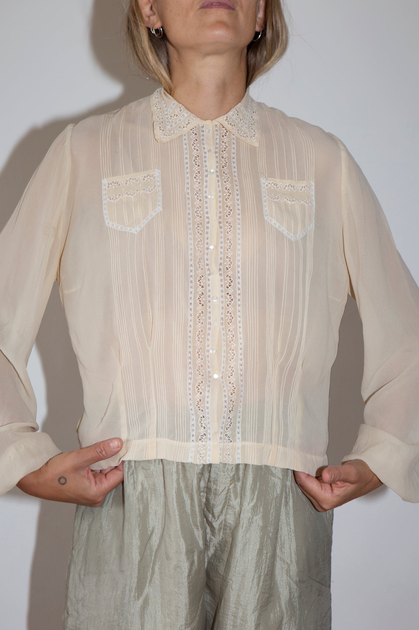 1930s I.magin & Co Silk Blouse