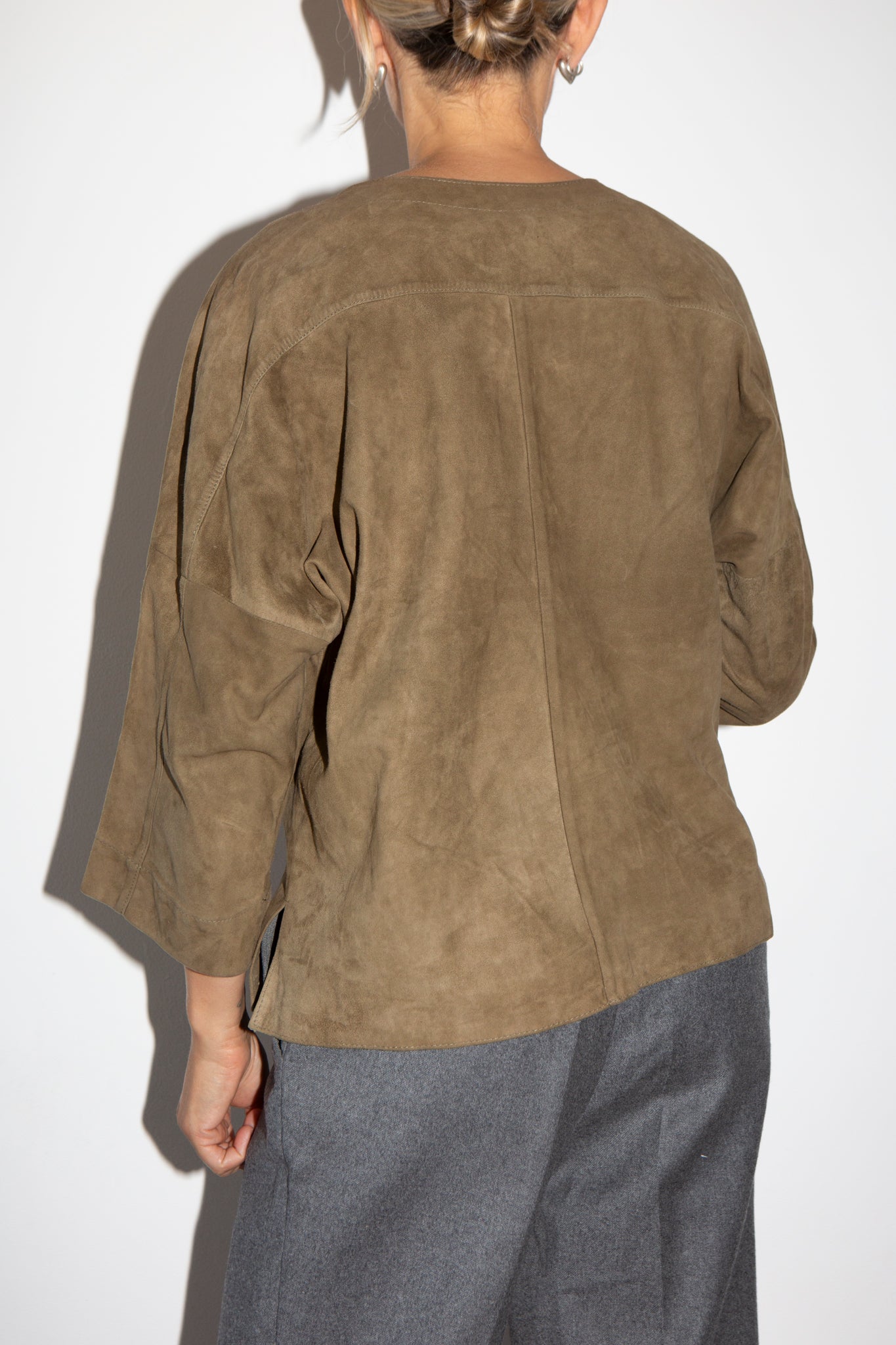 Cropped Suede Jacket