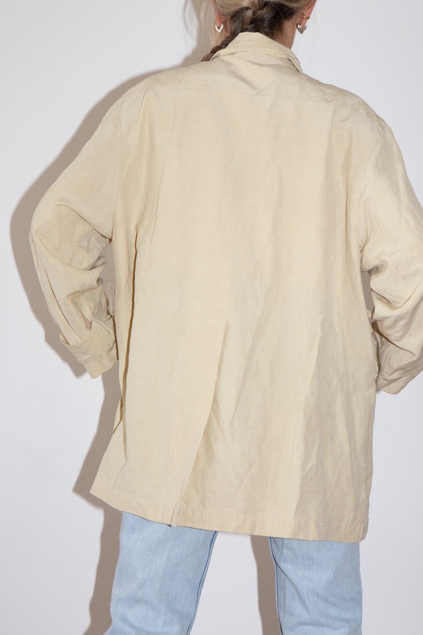 Silk & Linen Safari Jacket