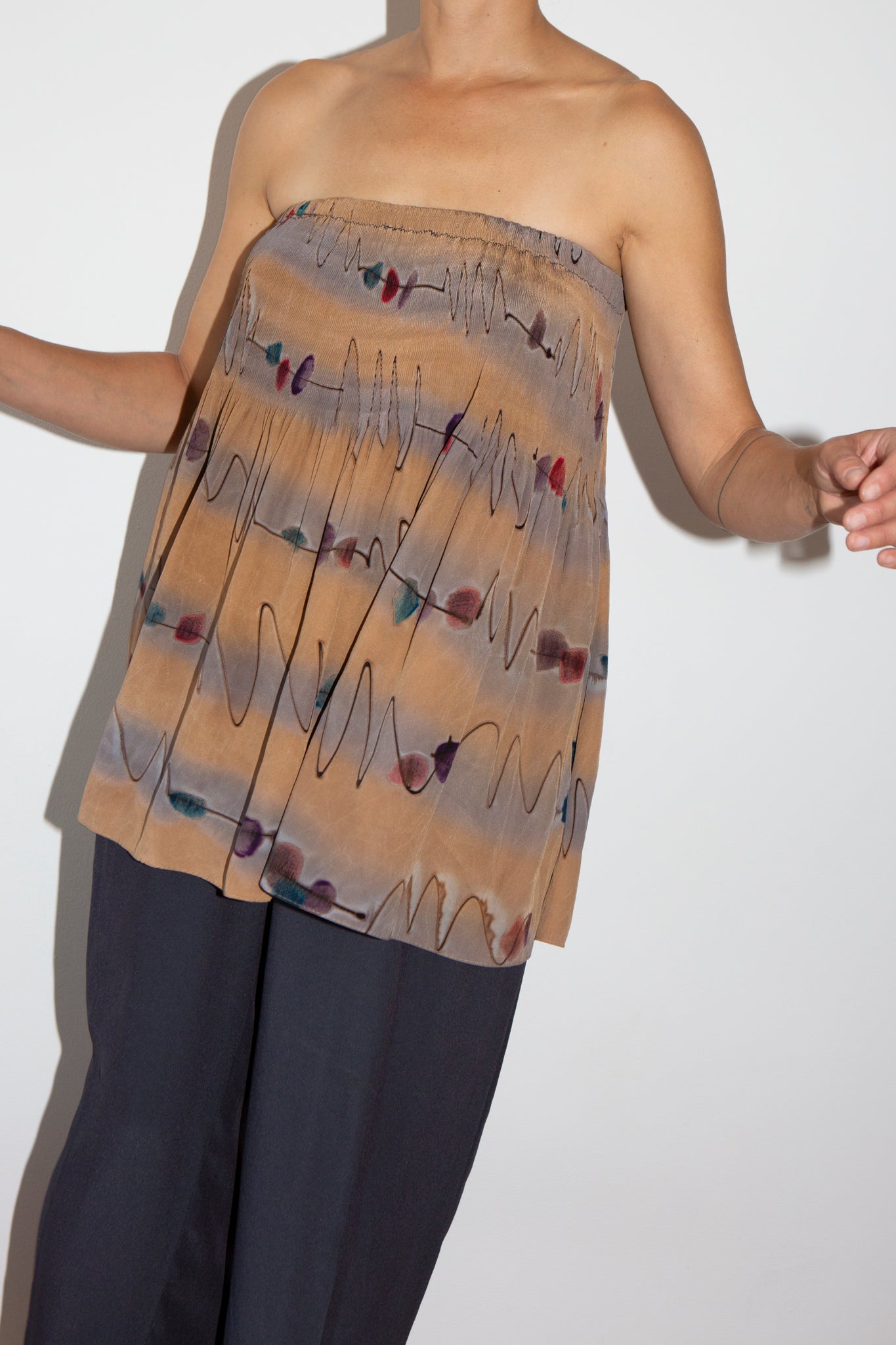 Micro Pleat Top
