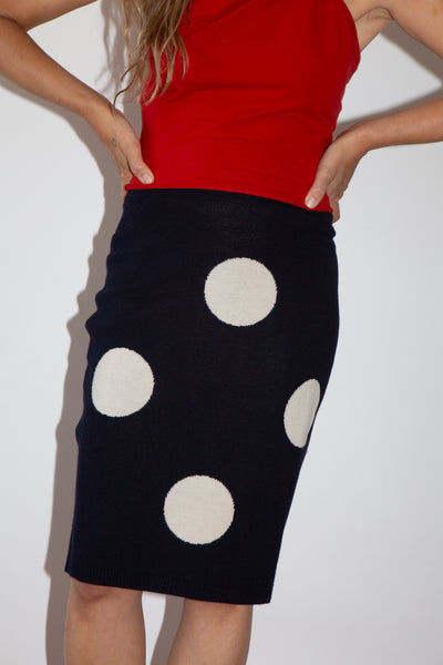 Max&Co Polka Dot Pencil Skirt