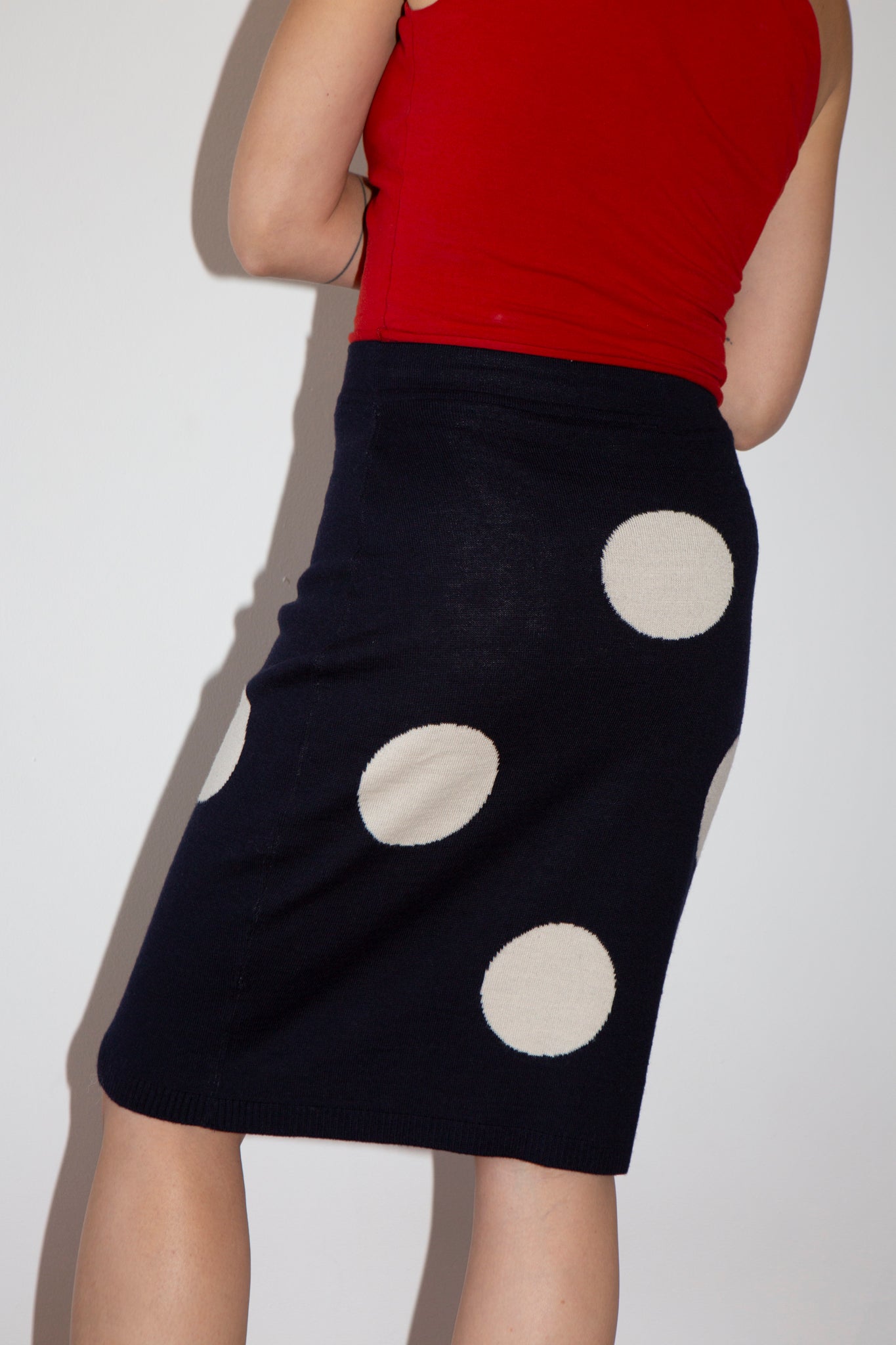Max&Co Polka Dot Pencil Skirt