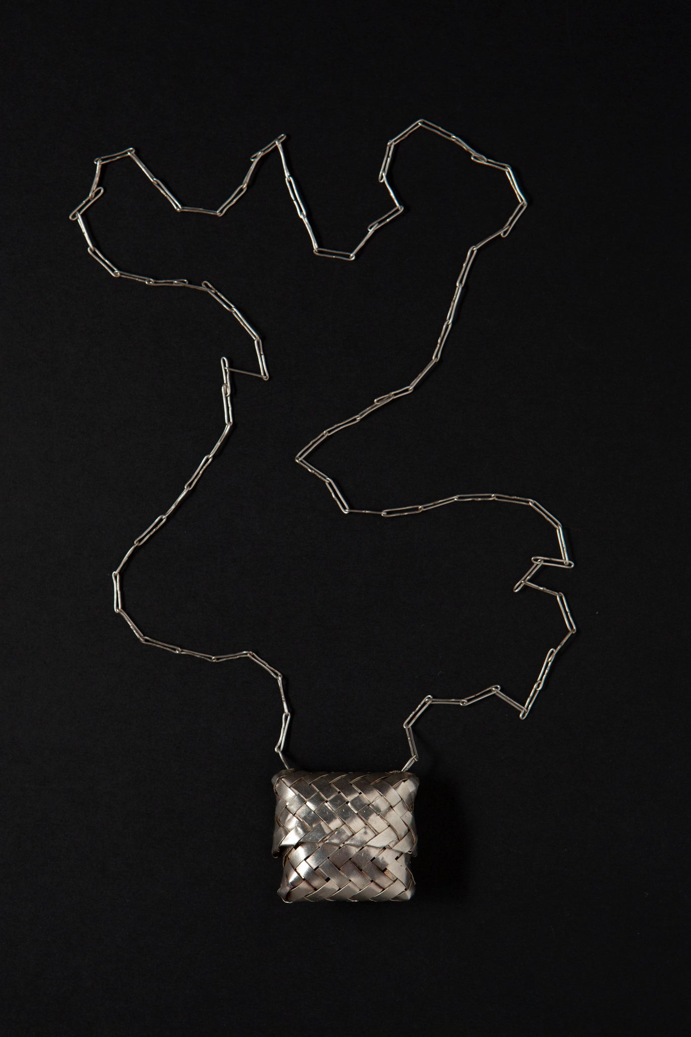 Taxco Silver Woven Basket