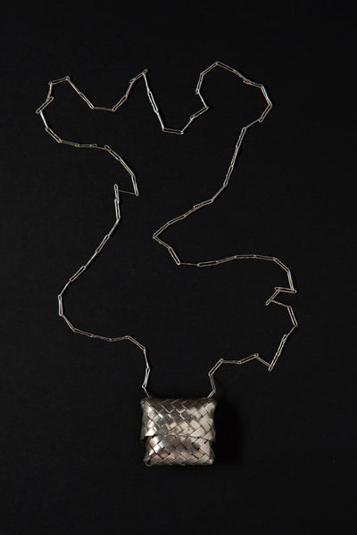 Taxco Silver Woven Basket