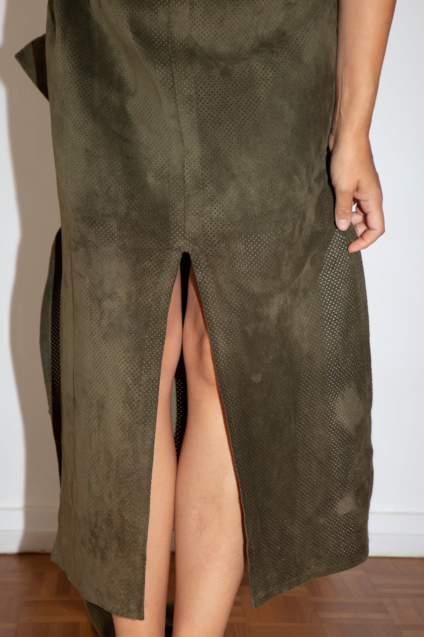 Perforated Leather Suit