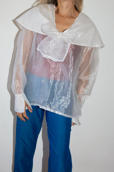 Organza Sailor Neck Top