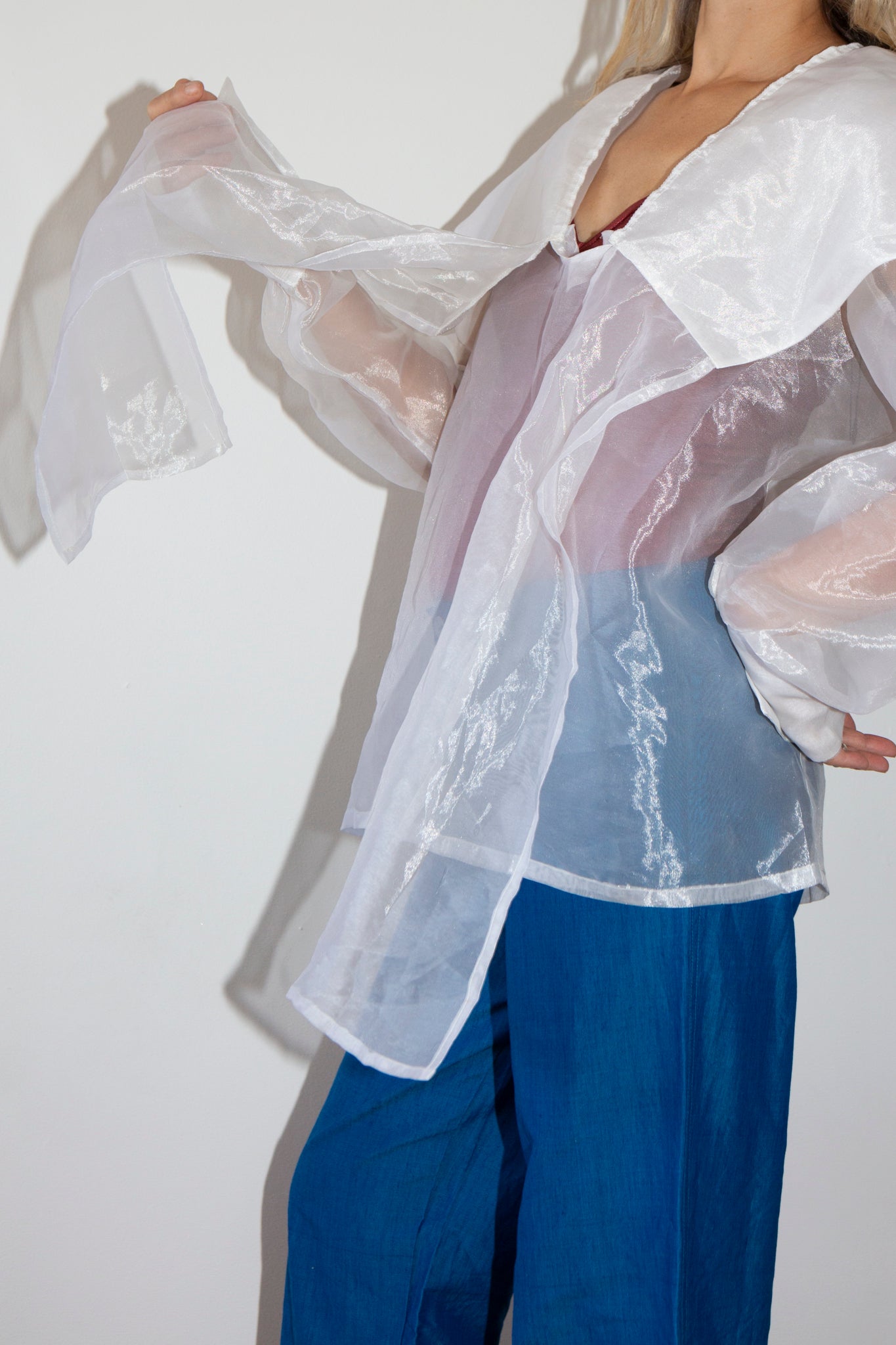 Organza Sailor Neck Top