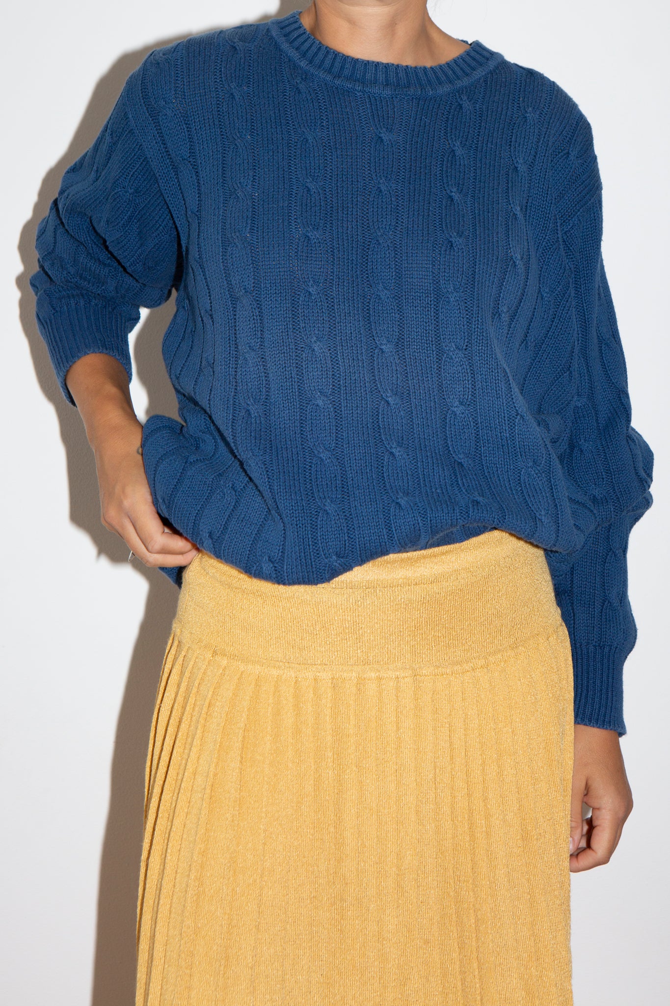 1960s Italian Wool Pleated Skirt