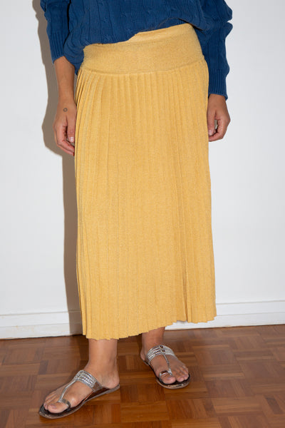1960s Italian Wool Pleated Skirt