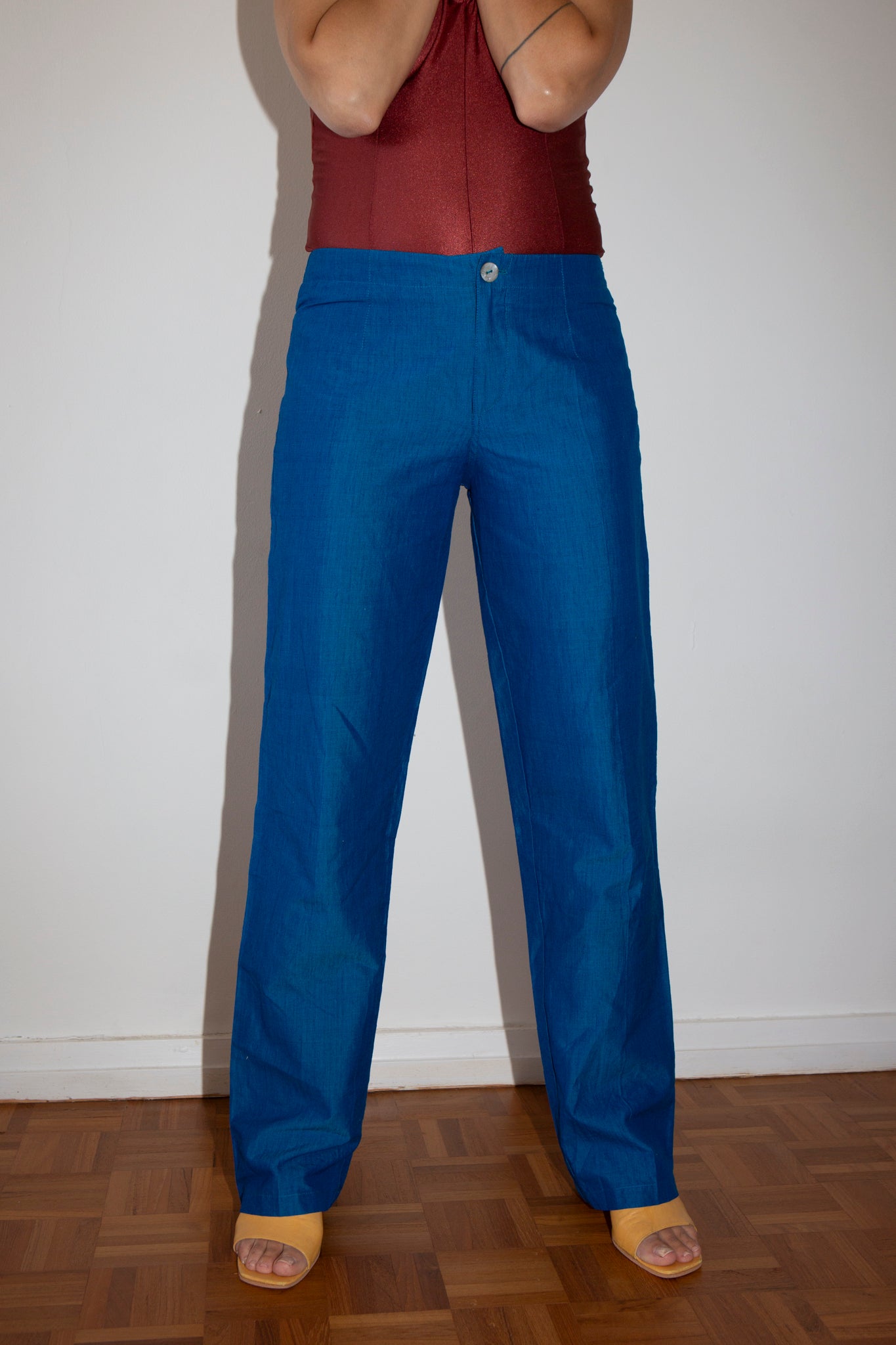 Two Tone Cotton Trousers