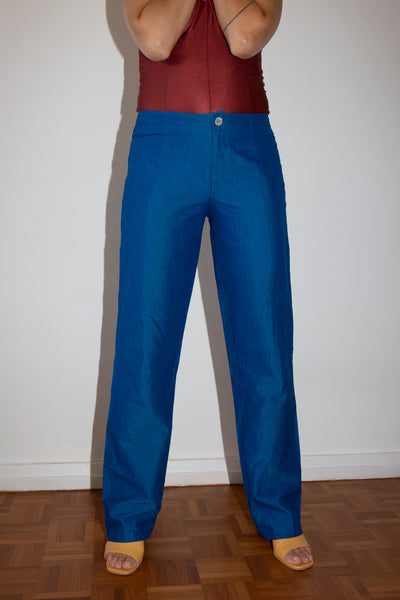 Two Tone Cotton Trousers